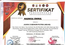 Madikal Zikrul Juara 3, Tae Kwon do Open Tournament Ke-18